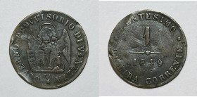 VENEZIA. Governo Provvisorio (1848-1849). 1 centesimo 1849. Gig. 11; Cu; 1gr

qBB