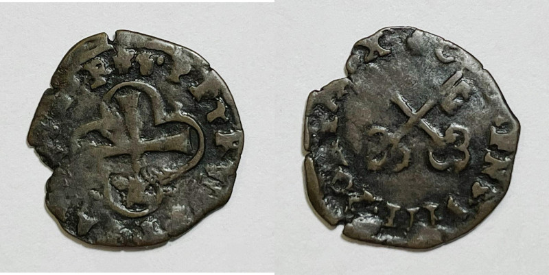 STATO PONTIFICIO. AVIGNONE. Paolo V (1605-1621). Patard. MIR 1582/3; Cu; 0,89gr...