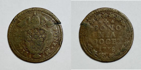 BOLOGNA. STATO PONTIFICIO. Pio VI (1775-1799). Quattrino 1778. Munt. 280; Cu; 2,19gr

MB/BB