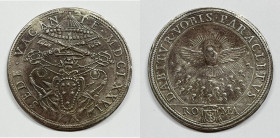 ROMA. STATO PONTIFICIO. Sede Vacante. Piastra 1676. Munt 4; Ag; 31,75gr.

qSPL

 RARA - Appiccagnolo abilmente rimosso
