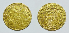 ROMA. STATO PONTIFICIO. Clemente XIII (1758-1769). Zecchino 1761, anno IV. Munt. 5; Au; 3,44gr

SPL/FDC

 Metallo brillante.