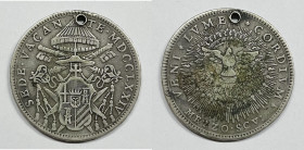 ROMA. STATO PONTIFICIO. Sede Vacante. Mezzo scudo 1774 Munt 2; Ag; 12,86gr.

BB

 Foro - Ossidazioni