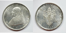 VATICANO. Giovanni XXIII (1958-1963). 500 lire 1961, anno III. Ag

FDC