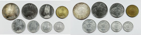VATICANO. Paolo VI (1963-1978). Serie di 8 valori 1966, anno IV, da 500 lire (Ag); 100, 50 lire (Ac); 20 lire (Ba); 10, 5, 2, 1 lira (It). Gig. 279
...