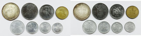 VATICANO. Paolo VI (1963-1978). Serie di 8 valori 1967, anno V, da 500 lire (Ag); 100, 50 lire (Ac); 20 lire (Ba); 10, 5, 2, 1 lira (It). Gig. 280

...