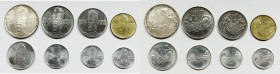 VATICANO. Paolo VI (1963-1978). Serie di 8 valori 1969, anno VII, da 500 lire (Ag); 100, 50 lire (Ac); 20 lire (Ba); 10, 5, 2, 1 lira (It). Gig. 282
...