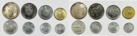 VATICANO. Paolo VI (1963-1978). Serie di 8 valori 1973, anno XI, da 500 lire (Ag); 100, 50 lire (Ac); 20 lire (Ba); 10, 5, 2, 1 lira (It). Gig. 286
...