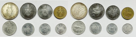 VATICANO. Paolo VI (1963-1978). Serie di 8 valori 1976, anno XIV, da 500 lire (Ag); 100, 50 lire (Ac); 20 lire (Ba); 10, 5, 2, 1 lira (It). Gig. 290
...