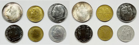 VATICANO. Giovanni Paolo II (1978-2005). Serie di 6 valori 1981, anno III, da 500 lire (Ag); 200 lire (Ba); 100, 50 lire (Ac); 20 lire (Ba); 10 lire (...