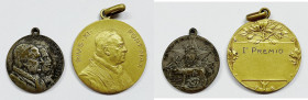 VATICANO. Medaglia 1929 Patti Lateranensi; Medaglia premio Pio XI. Lotto di 2 esemplari

SPL