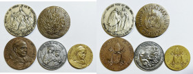 VATICANO. Paolo VI (1963-1978). Lotto di 5 medaglie varie. Ae dorato; Ae argentato; Ae

SPL/FDC