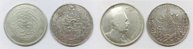 EGITTO. Lotto di 2 monete. 10 piastre 1933. TURCHIA. 20 qurush 1876 (1293 AH). Ag

MB/BB
