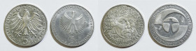 GERMANIA. Lotto di 2 monete. 5 marchi 1982, 1983.

FDC