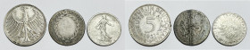 GERMANIA; AUSTRIA; FRANCIA. Lotto di 3 esemplari in argento

MB