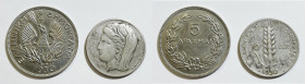 GRECIA. Repubblica (1924-1935). Lotto di 2 monete. 10 (Ag) dracme, 5 dracme 1930. Conservazioni e metalli vari

Varie