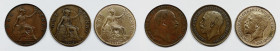 INGHILTERRA. Penny 1906, 1916, 1918. Lotto di 3 esemplari Ae

BB+
