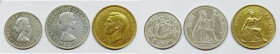 INGHILTERRA. Penny 1948, 1962, 1/2 penny 1963. Lotto di 3 esemplari dorati e argentati.

BB+