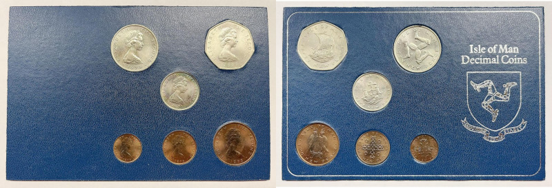 ISOLA DI MAN. Serie Divisionale Decimale da 1 pence al 50 pences

FDC

 In B...