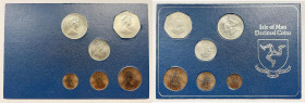 ISOLA DI MAN. Serie Divisionale Decimale da 1 pence al 50 pences

FDC

 In Blister Card Intercoins
