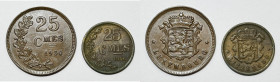 LUSSEMBURGO. Loto di 2 monete. 25 centimes 1930 e 25 centimes 1946 Conservazioni e metalli vari

Varie