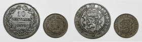 LUSSEMBURGO. Loto di 2 monete. 1 Franc 1953 e 25 centimes 1919 Conservazioni e metalli vari

Varie