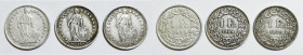SVIZZERA. Lotto di 3 monete. 1 franco 1939, 1944, 1959. Ag

BB/SPL