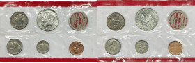 USA Serie divisionale di 5 nominali dal cent al mezzo dollaro 1968

FDC

 In Blister Zecca di Denver