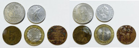 VARIE NAZIONI. Lotto di 5 monete di epoche, metalli e conservazioni varie.

Varie