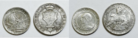 SAN MARINO. Vecchia Monetazione (1864-1938). 10 lire 1933, 5 lire 1932. Lotto di 2 esemplari. Ag

qSPL