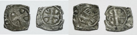 ROMA. Senato romano (1184-1250). Interessante lotto di 2 denari provisini. Munt.57; Biaggi 2080; Ag

MB