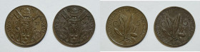 VATICANO. Pio XI (1929-1938). 5 centesimi 1936, 1937. Lotto di 2 esemplari. Cu

SPL+