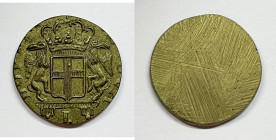 GENOVA. Antico peso monetale con stemma di Genova. Ae; 3,17 gr

SPL