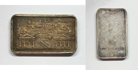 ITALIA. Lingotto con veduta di Bergamo Ag 999; 5,00 gr

-