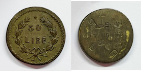 ITALIA. XIX secolo. Peso monetale da 50 lire. Ae; 16,19 gr

SPL