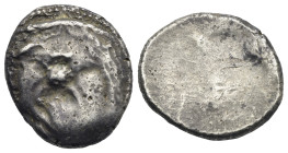 Greek. Etruria. Populonia. Circa 3rd century BC. 20 Asses (Silver, 21.92 mm, 8.02 g). Diademed gorgoneion facing; below, X X. Rev. Blank. SNG Leake 62...