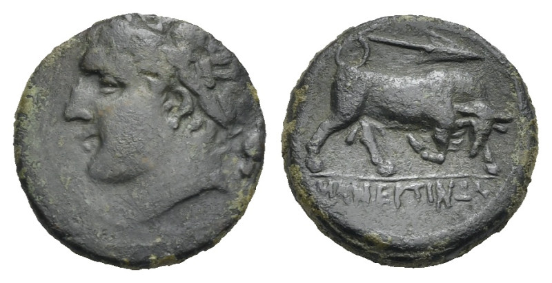 Greek. Sicily. Messana. The Mamertinoi. 288-278 BC. Onkia (Bronze, 18.00 mm, 5.1...