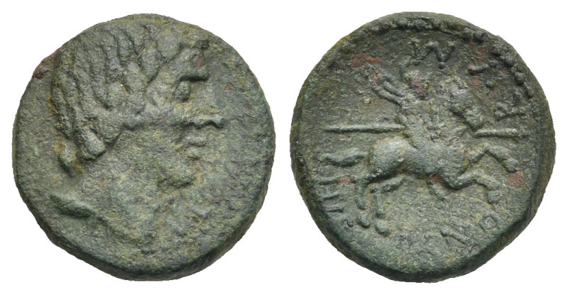 Greek. Sicily. Morgantina, The Hispani. Late 2nd - early 1st century BC. (Bronze...