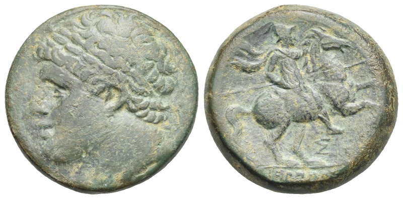 Greek. Sicily. Syracuse, Hieron II. Circa 275-215 BC. (Bronze, 26.65 mm., 15.95 ...