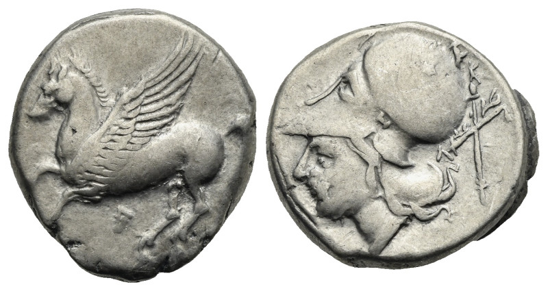Greek. Akarnania. Leukas. Circa 375-300 BC. Stater (Silver, 20.58 mm, 8.56 g). P...