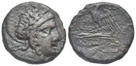 Greek. Kimmerian Bosporos. Pantikapaion. Time of Pharnakes, circa 63-47 BC. Undetermined Denomination (Bronze, 26.03 mm, 14.12 g). Laureate head of Ap...