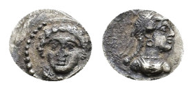 Greek. Cilicia. Tarsos. Datames, Satrap of Cilicia and Cappadocia. Circa 384-360 BC. Obol (Silver, 9.66 mm, 0.94 g). Circa 380-361 BC. Youthful male h...