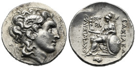 Greek. Kings of Thracia. Lysimachos, 305-281 BC. Tetradrachm (Silver, 28.2 mm, 14.49 g). Samothrace. Circa 288-281 BC (Lifetime issue). Diademed head ...