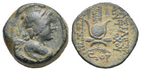 Greek. The Seleukid Kings. Antiochos VII Euergetes (Sidetes), 138-129 BC. Undetermined denominiation (Bronze, 17.75 mm, 6.15 g). Antioch. Dated SE 176...
