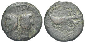 Roman Provincial. Gaul. Nemausus. Augustus, 27 BC - AD 14, with Marcus Agrippa, died 12 BC. "As" or "Dupondius" (Bronze, 24.01 mm, 10.00 g). Contempor...