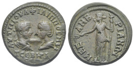 Roman Provincial. Thrace. Mesambria. Philip I with Otacilia Severa, 244-249. Uncertain Denomination (Bronze, 26.77 mm, 12.78 g). ΑΥΤ Μ ΙΟΥΛ ΦΙΛΙΠΠΟ M ...
