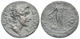 Roman Provincial. Phrygia. Acmonea. Time of Gallienus, 260-268 (sole reign). Uncertain Denomination (Bronze, 26.53 mm, 12.72 g). ΙΕΡΟϹ - ΔΗΜΟϹ, Diadem...
