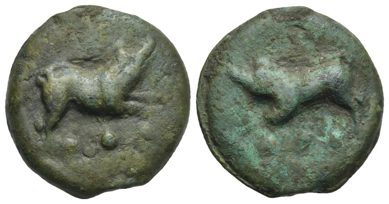 Roman Republic. Anonymous (Apollo/Apollo Series). Cast Quadrans (Bronze, 44.1 mm...