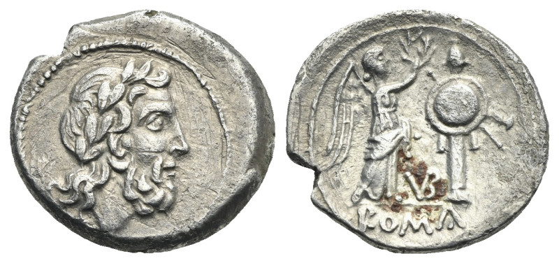Roman Republic. Anonymous (VB Series). Victoriatus (Silver, 18.12 mm, 2.83 g). U...