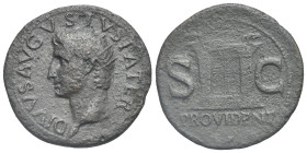 Roman Empire. Divus Augustus. As struck under Tiberius (Bronze, 30.20 mm, 9.92 g). Rome, AD 22-30. DIVVS AVGVSTVS PATER, Radiate head left. Rev. PROVI...