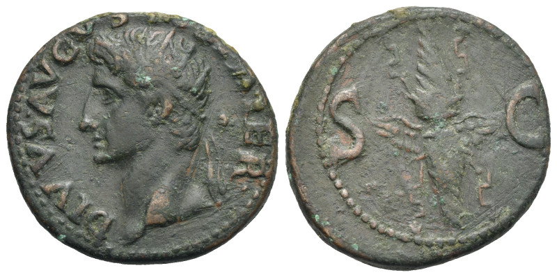 Roman Empire. Divus Augustus. As struck under Tiberius (Bronze, 28.12 mm, 11.40 ...